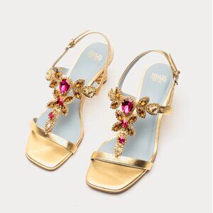 NWT Frances Valentine Venus Rhinestone Heel - Size 9